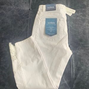 Run small with stretch in material.  I normally wear a size 6.